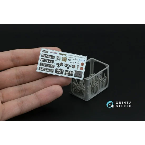 Quinta Studio QD+35172 1/35 KrAZ-255B Interior Details on 3D Decal (HobbyBoss) with 3D Resin parts