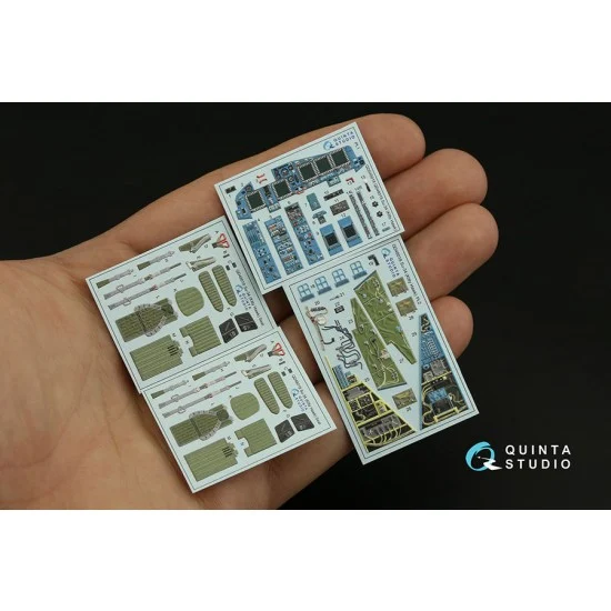 Quinta Studio QD48018 1/48 Sukhoi Su-34 Interior Detail Parts for KittyHawk kits