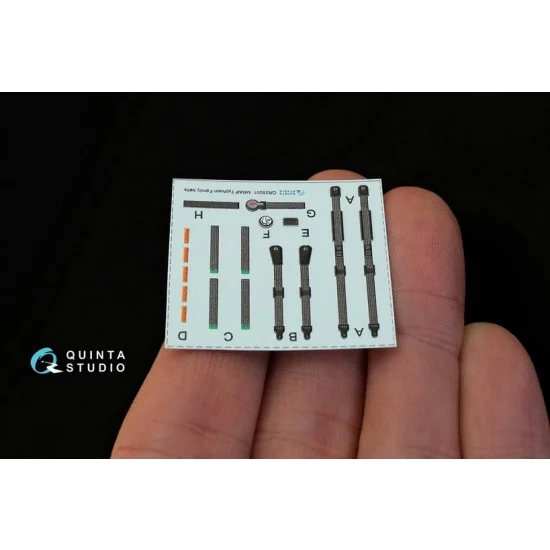 Quinta Studio QD48021 1/48 I-16 Type 5 Interior Conversion Set (on decal paper) for Type 10 Kits