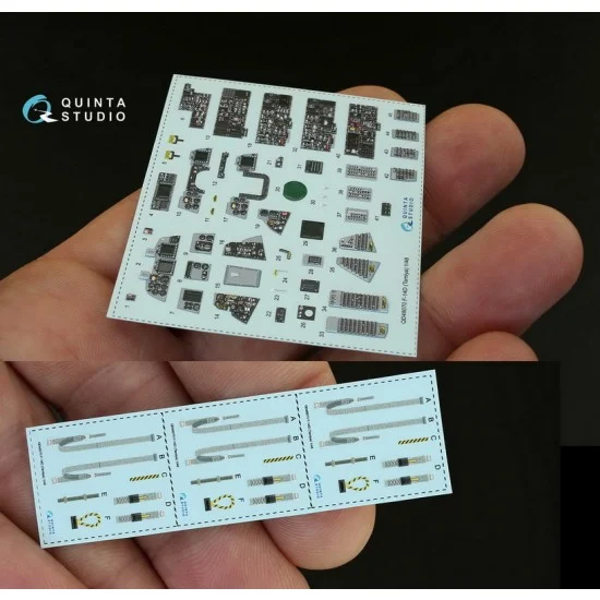 Quinta Studio QD48070 1/48 F-14D Interior Detail Set (on decal paper) for Tamiya Kit