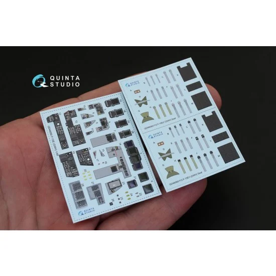 Quinta Studio QD48090 1/48 F-15E 3D-Printed & Coloured Interior Decals for GWH kit