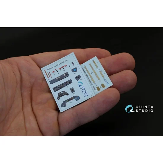 Quinta Studio QD48139 1/48 Focke-Wulf FW 190D-9 3D Printed & Coloured Interior Decal Parts for Eduard