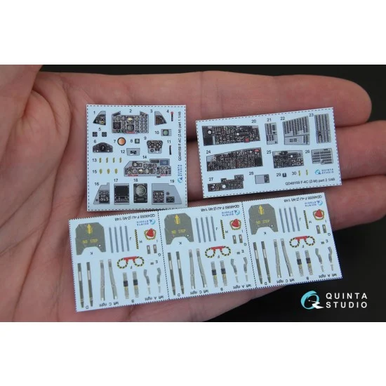 Quinta Studio QD48159 1/48 F-4C Phantom II Coloured Interior Decals for ZM SWS kit