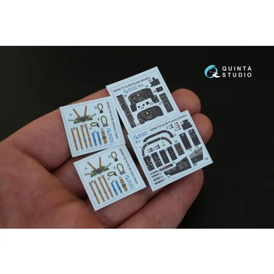 Quinta Studio QD48179 1/48 FMA IA 58 Pucara 3D Printed & Coloured Interior Decal Parts for Kinetic - Model Planes