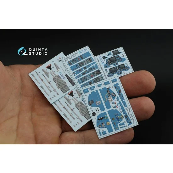 Quinta Studio QD48212 1/48 Sukhoi Su-30MKK Interior Detail Parts for KittyHawk kits
