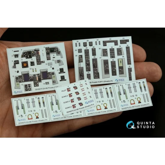 Quinta Studio QD48270 1/48 EA-6B Prowler ICAP II Interior Detail Parts for Kinetic kits