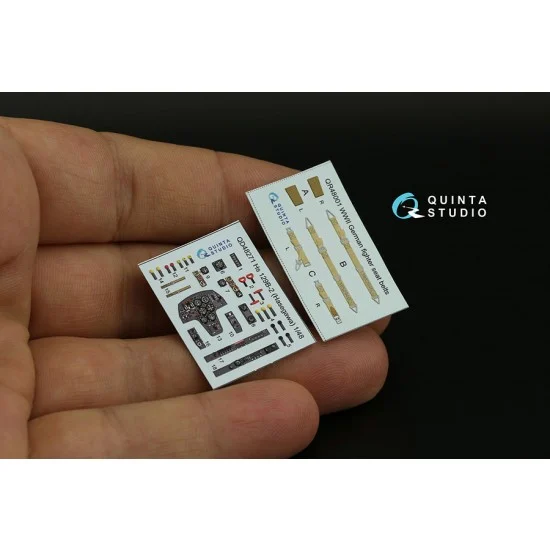 Quinta Studio QD48271 1/48 Henschel Hs 129B-2 Interior Detail Parts for Hasegawa kits