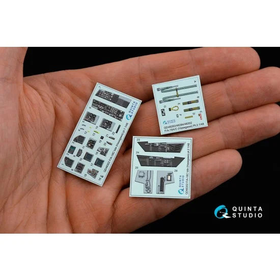 Quinta Studio QD48302 1/48 F/A-18C Hornet Late Interior Detail Parts for Hasegawa kits
