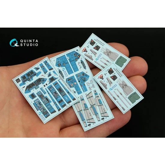 Quinta Studio QD48320 1/48 Sukhoi Su-30SM Interior Detail Parts for GWH kits
