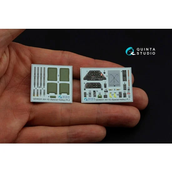 Quinta Studio QD48331 1/48 AH-1G Cobra Interior Detail Parts for Special Hobby kits