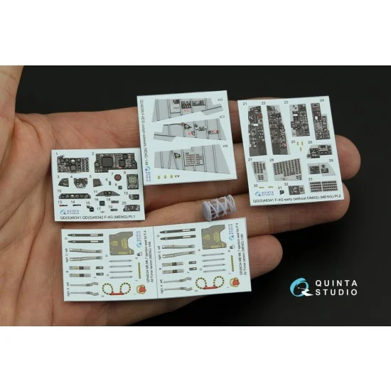 Quinta Studio QD+48341 1/48 F-4G early Interior Parts (3D decal & resin) for Meng kits
