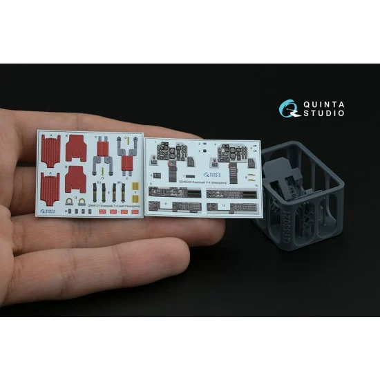 Quinta Studio QD+48349 1/48 Kawasaki T-4 Detail Parts on 3D Decal for Hasegawa kits (with resin parts)