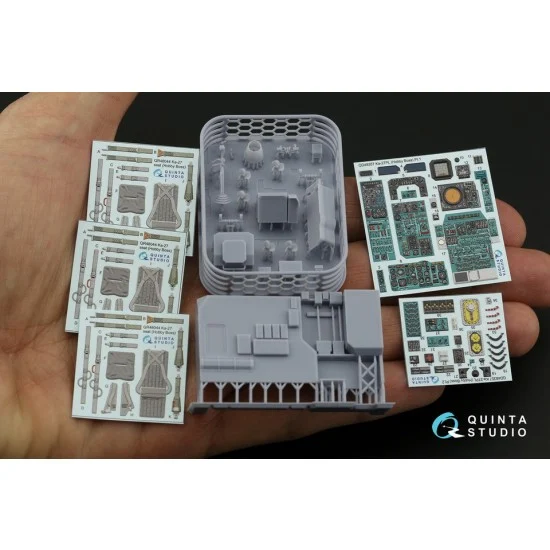 Quinta Studio QD+48357 1/48 Ka-27PL Military version Interior Parts (3D decal & resin) for HobbyBoss kits