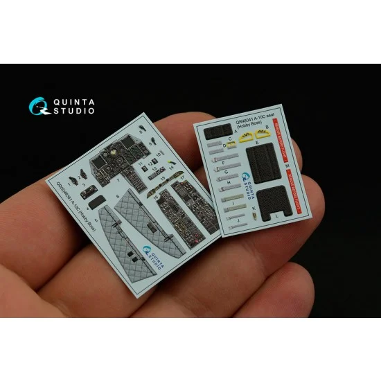 Quinta Studio QD48361 1/48 A-10C Thunderbolt II Interior Detail Parts for Hobby Boss kits