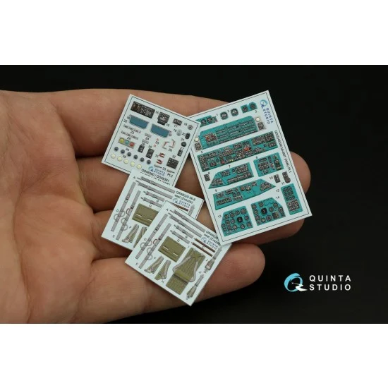 Quinta Studio QD48380 1/48 Mi-8MT Interior Parts (3D decal) for AMK kits