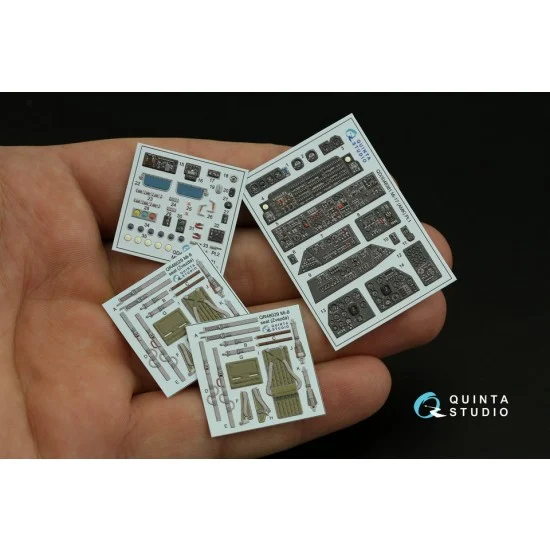 Quinta Studio QD48381 1/48 Mil Mi-17 Interior Parts (3D decal) for AMK kits