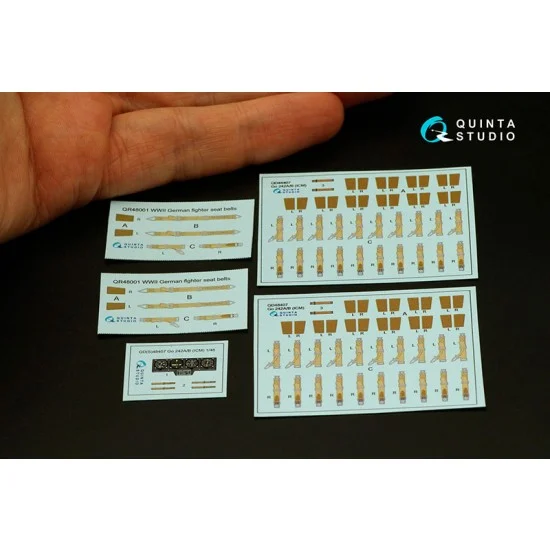 Quinta Studio QD48407 1/48 Go 242A-B Coloured Interior Detail Parts for ICM kits