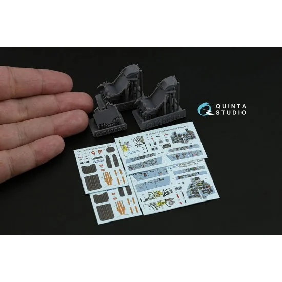 Quinta Studio QD+48409 1/48 Su-17UM3 Interior Details on 3D Decal (Hobby Boss) with 3D Resin parts