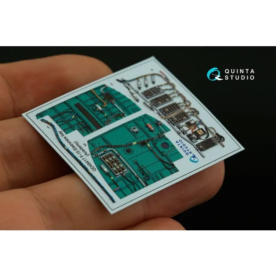 Quinta Studio QD48417 1/48 F-15C Eletronics bay Coloured Interior Detail Parts for Academy kits