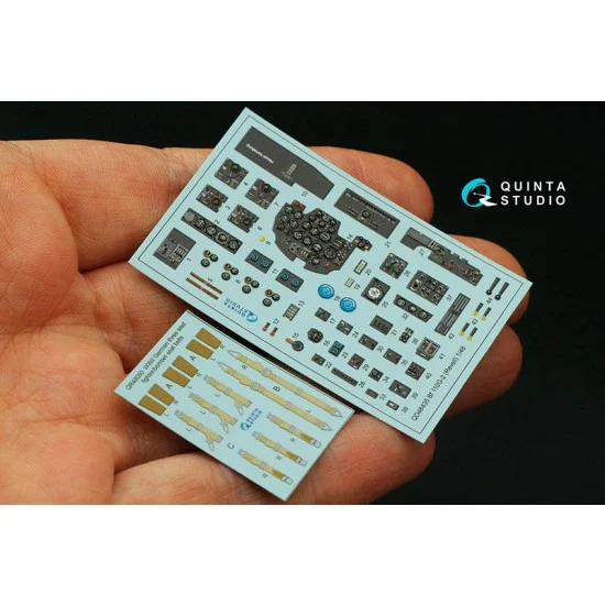 Quinta Studio QD48435 1/48 Bf 110G-2 Coloured Interior Detail Parts for Revell kits