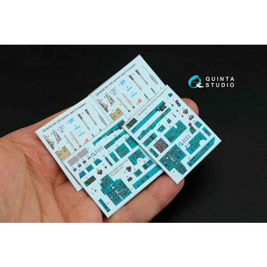 Quinta Studio QD48447 1/48 MiG-21UM Coloured Interior Detail Parts for Trumpeter kits