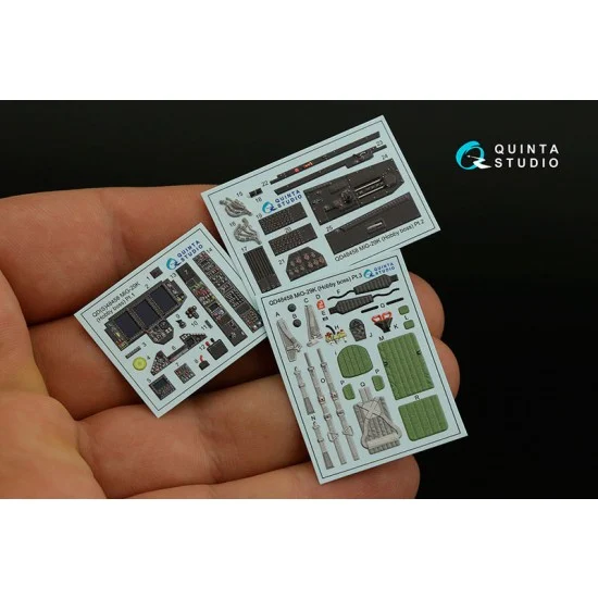 Quinta Studio QD48458 1/48 MiG-29K Coloured Interior Detail Parts for HobbyBoss kits
