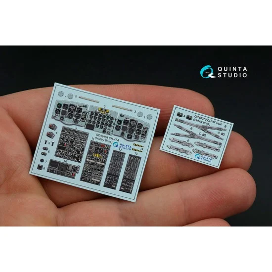 Quinta Studio QD48464 1/48 CH-47A Coloured Interior Detail Parts for HobbyBoss kits