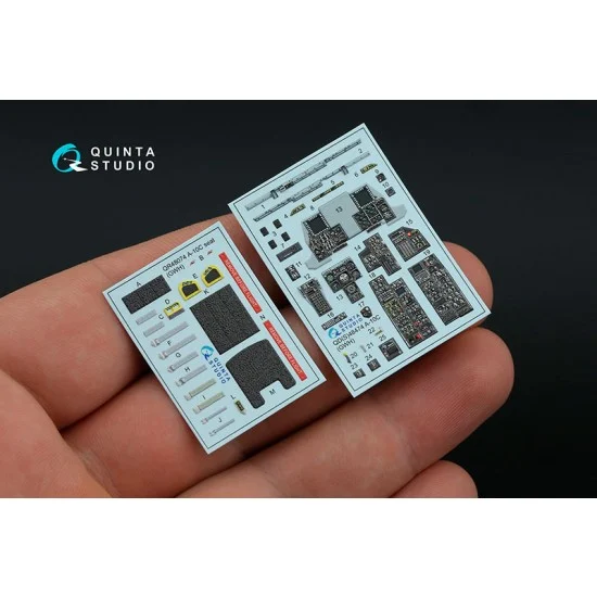 Quinta Studio QD48474 1/48 A-10C Coloured Interior Detail Parts for GWH kits
