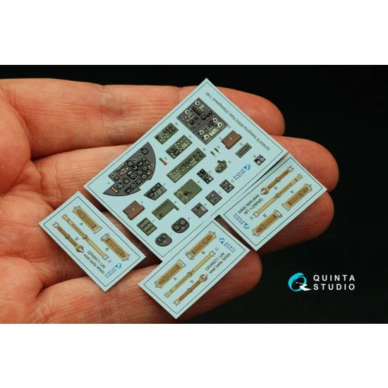 Quinta Studio QD48478 1/48 Nakajima B5N2 Kate Coloured Interior Detail Parts for Hasegawa kits - Model Planes