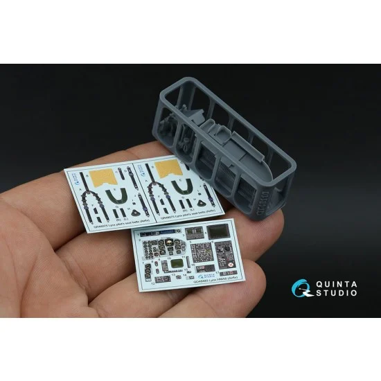 Quinta Studio QD+48483 1/48 Lynx HMA8 Interior Details on 3D Decal (Airfix) with 3D Resin parts - Model Planes