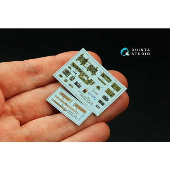 Quinta Studio QD48492 1/48 A6M2 Zero Mitsubishi Coloured Interior Detail Parts for Eduard kits - Model Planes