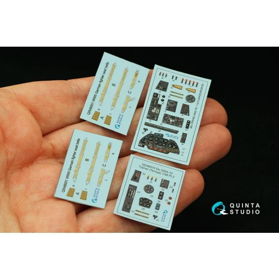 Quinta Studio QD48515 1/48 Do 335A-12 Trainer Interior 3D Decal for Tamiya kits