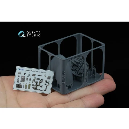 Quinta Studio QD+48537 1/48 Ka-52 Radar Bay with Nose Cone for Zvezda/Quinta Models (with resin parts)