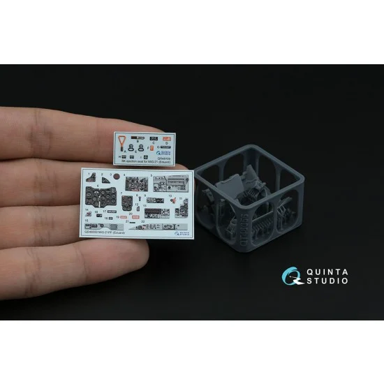 Quinta Studio QD+48550 1/48 MiG-21PF Detail Parts on 3D Decal for Eduard kits (with resin parts)