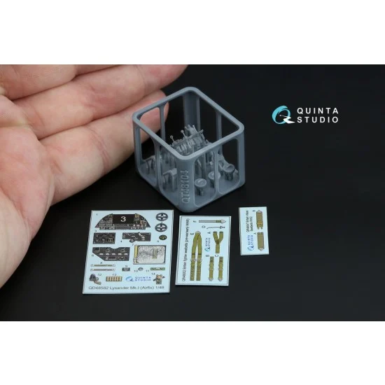 Quinta Studio QD+48582 1/48 Westland Lysander Mk.I Interior 3D Decal for Airfix (with 3D-printed resin)