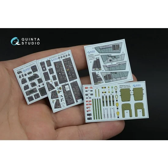Quinta Studio QD48593 1/48 F-14D Super Tomcat Interior Details 3D Decal for GWH Kit