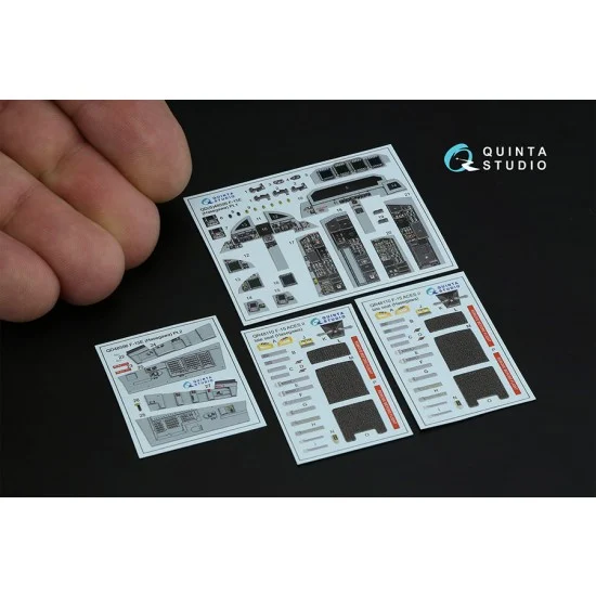 Quinta Studio QD48596 1/48 F-15E Interior Details on 3D Decal (Hasegawa)