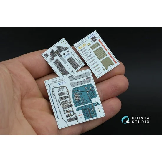 Quinta Studio QD48597 1/48 F-15A/F-15C Early/F-15J Early Interior Details on 3D Decal (Hasegawa)