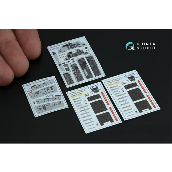 Quinta Studio QD48600 1/48 F-15D/F-15DJ Detail Parts on 3D Decal for Hasegawa kits