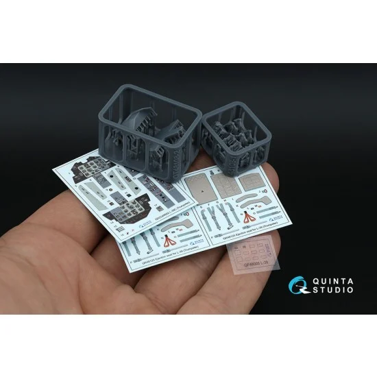 Quinta Studio QD+48602 1/48 L-39C Interior Details on 3D Decal (Trumpeter)with 3D Resin parts