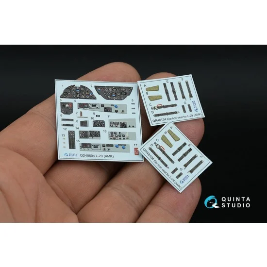 Quinta Studio QD48604 1/48 L-29 Delfin Interior Details on 3D Decal (AMK)