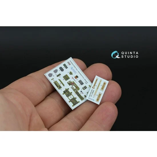 Quinta Studio QD48609 1/48 A6M5 Zero (Mitsubishi Production) Interior Details on 3D Decal (Eduard) - Model Planes