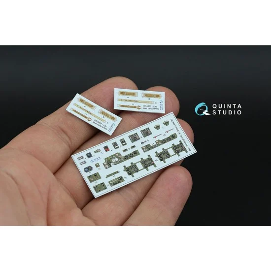 Quinta Studio QD48611 1/48 A6M2-K Zero Interior Details on 3D Decal (Eduard)
