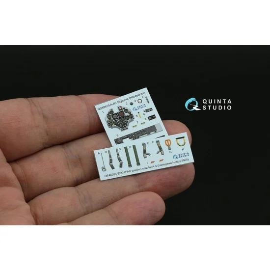 Quinta Studio QD48619 1/48 A-4C Skyhawk Interior Details on 3D Decal (Hobby Boss)