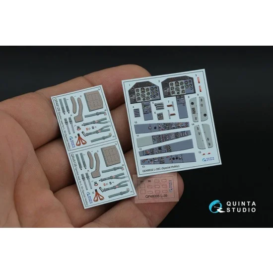 Quinta Studio QD48632 1/48 L-39C Interior Details on 3D Decal (Special Hobby)