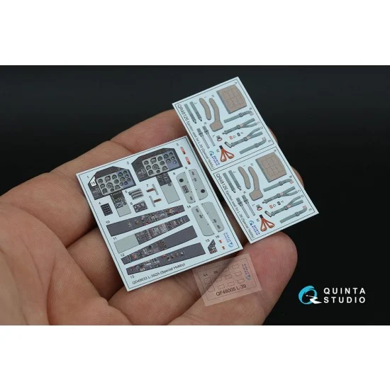 Quinta Studio QD48633 1/48 L-39ZA Interior Details on 3D Decal (Special Hobby)