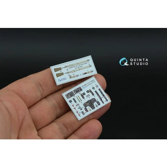 Quinta Studio QD48657 1/48 Hs 129B-2 Interior Details on 3D Decal (Takom)