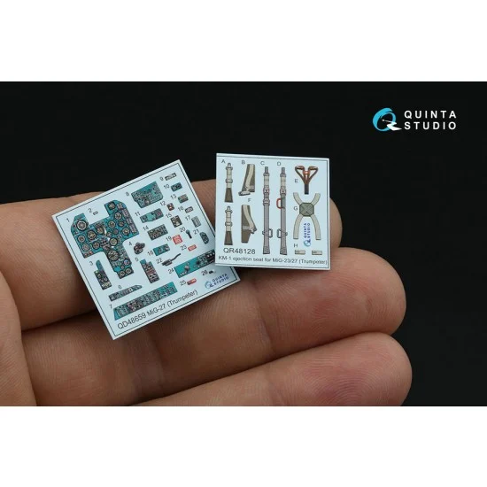 Quinta Studio QD48659 1/48 MiG-27 Flogger-D Interior Details on 3D Decal (Trumpeter)