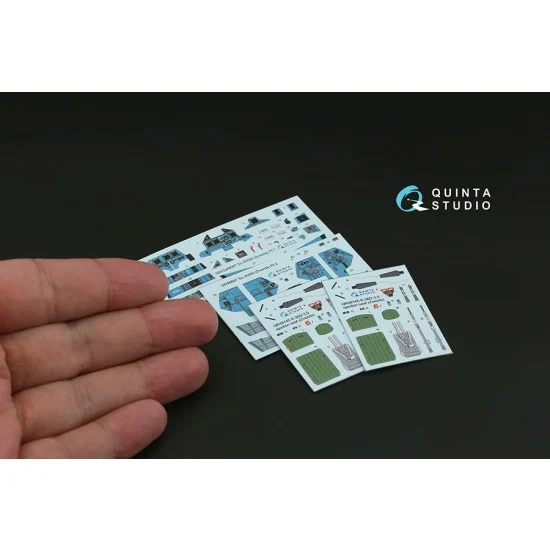 Quinta Studio QD48667 1/48 Su-30SM Interior Details on 3D Decal (Zvezda)