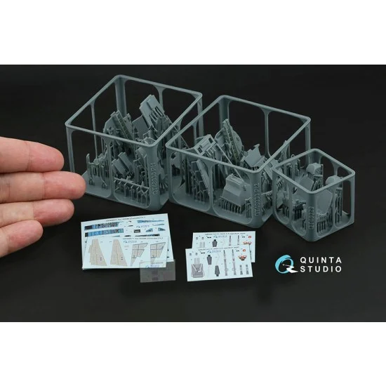 Quinta Studio QD+48671 1/48 Su-30SM Interior Details on 3D Decal (Zvezda) with 3D Resin parts